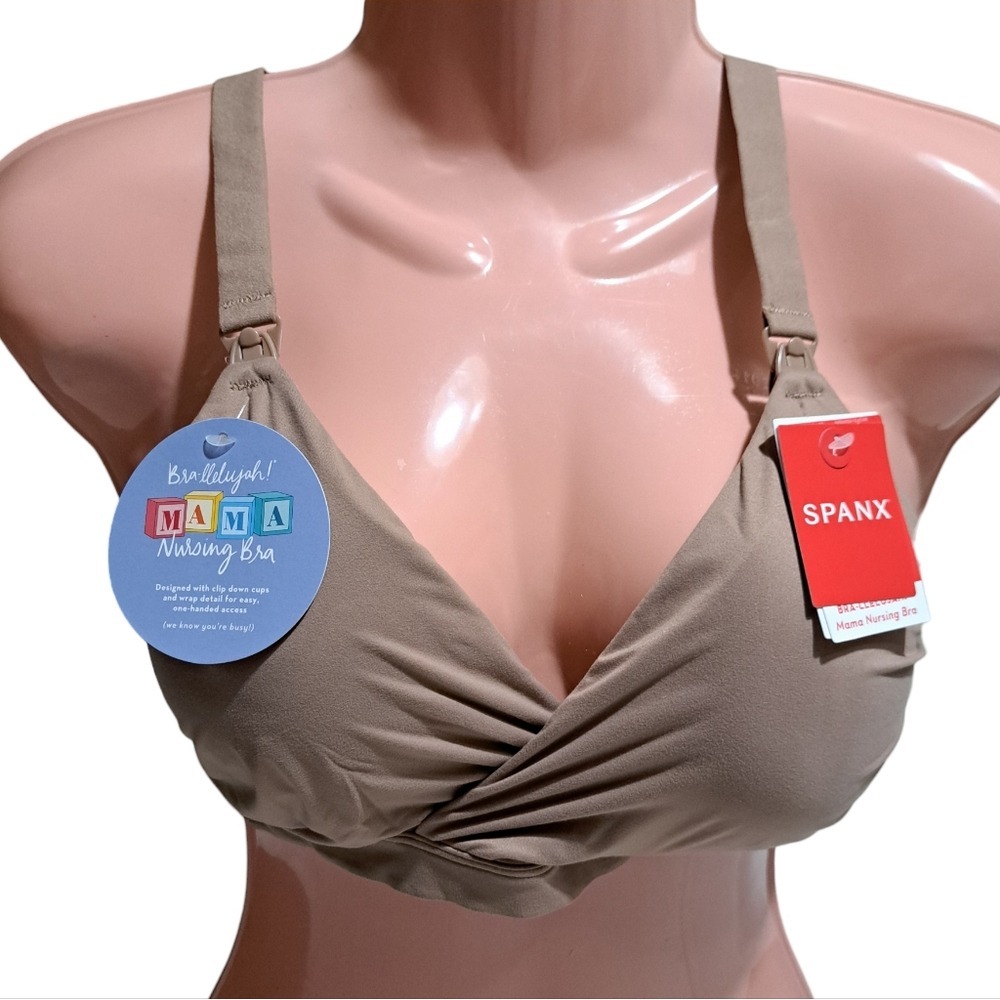 SPANX Women's Bra-Llelujah Mama Nursing Bra Cafe au lait L/G - Picture 2 of 15